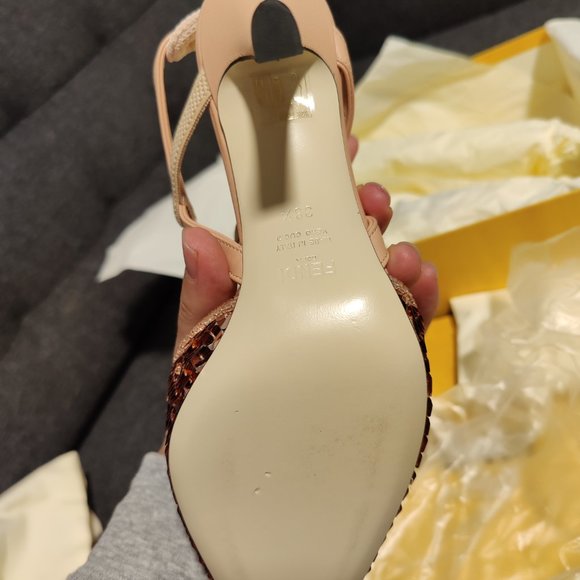 Brand New Fendi Colibrì Lite, size 38.5, Pink Sequin - Picture 7 of 10